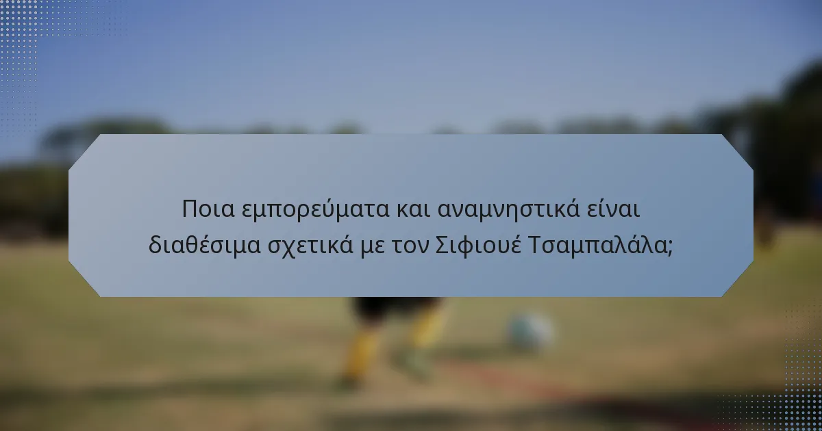 Ποια εμπορεύματα και αναμνηστικά είναι διαθέσιμα σχετικά με τον Σιφιουέ Τσαμπαλάλα;